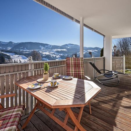 Haus "Bergblick" Ferienwohnung Falken Mit 1 Schlafzimmer Oberstaufen Luaran gambar